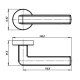 Дверная ручка Armadillo R.URB52.CUBE